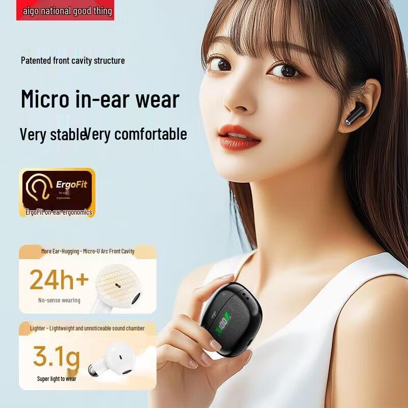 aigo TQ15 Semi-In-Ear Wireless Bluetooth Earbuds