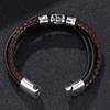 Fashion Multilayer Bracelets Bangles For Men Stainless Steel Clasp Bracelet Punk Skull Bracelet Fashion Bangles Jewelry