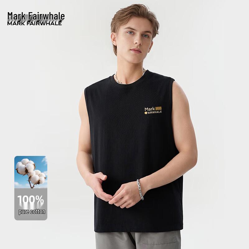 Mark Fairwhale Men's Graphic Loose-Fit Cotton Vest