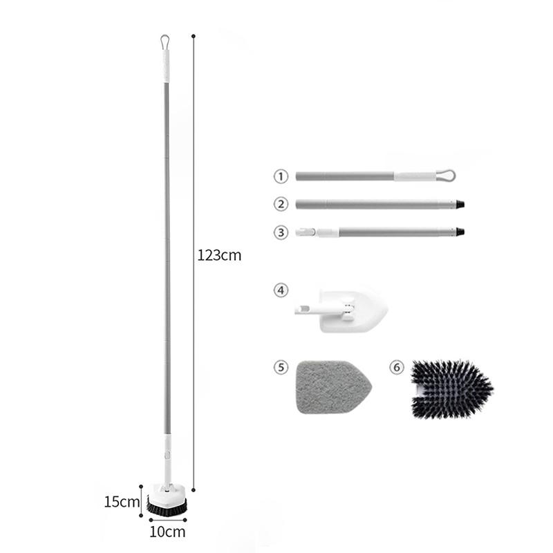 Double Heads Dusting Cleaning Brush Set Window Cleaner Tools Bathroom Cleaning Scrub Wiper Sponge Brush Household Kitchen Tool