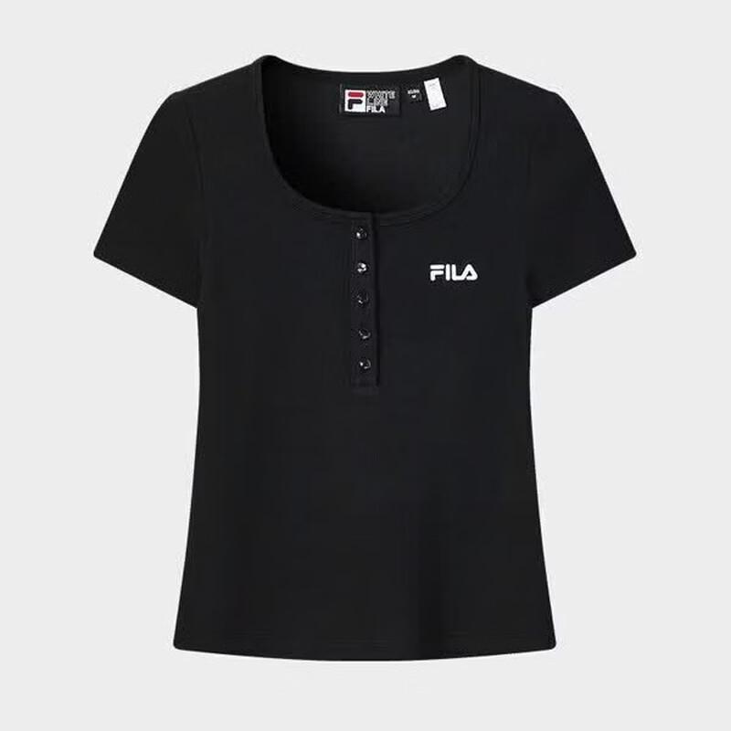 FILA Women s Slim Fit Knit Short Sleeve T-Shirt XL