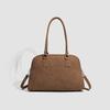 Bag Niche Design Portable Commuter Bag Women's Bag New Suede Bowling Bag Large Capacity Shoulder Bag