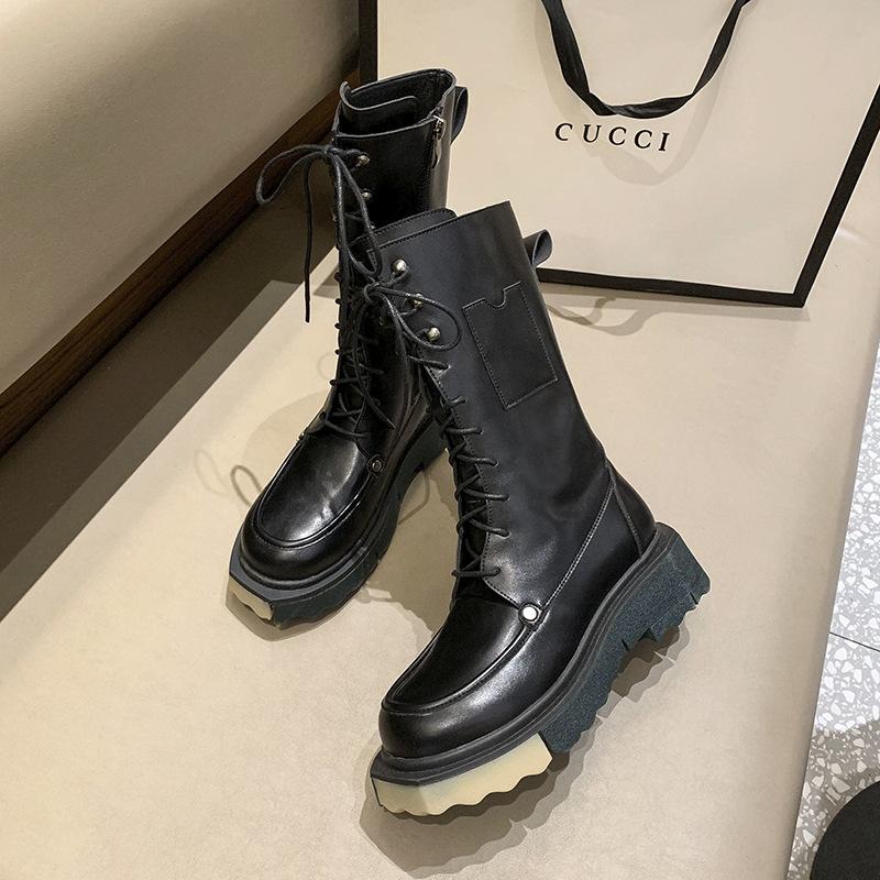 Botas de mujer Tacón cuadrado De rodillas Altas Botas cuadradas de cuero  Cremallera Botas Unisex Party Dress Zapatos de baile comprar a buen precio  — entrega gratuita, reseñas reales con fotos — Joom
