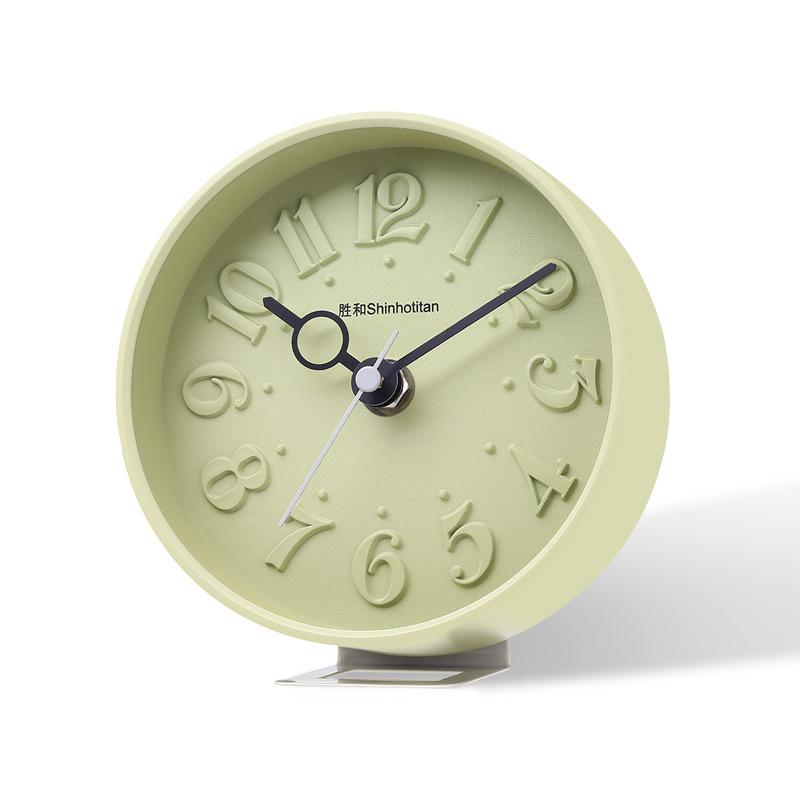 Nordic style table clock and wall clock dual-use student desktop ornament 1D 3D text for boys and girls, large quantity and affordable price