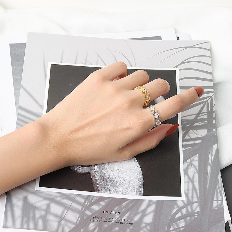 Tancise Classic 925 Sterling Silver Zircon Ring Ladies Jewelry Promesse de mariage Cadeau de fête