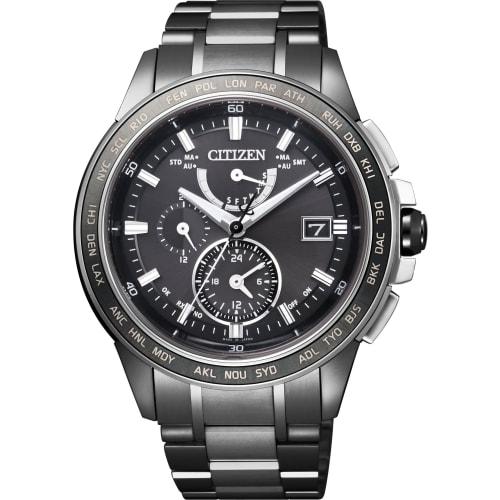 Citizen Attesa Eco-Drive Radio-Controlled Watch AT9025-55E Black