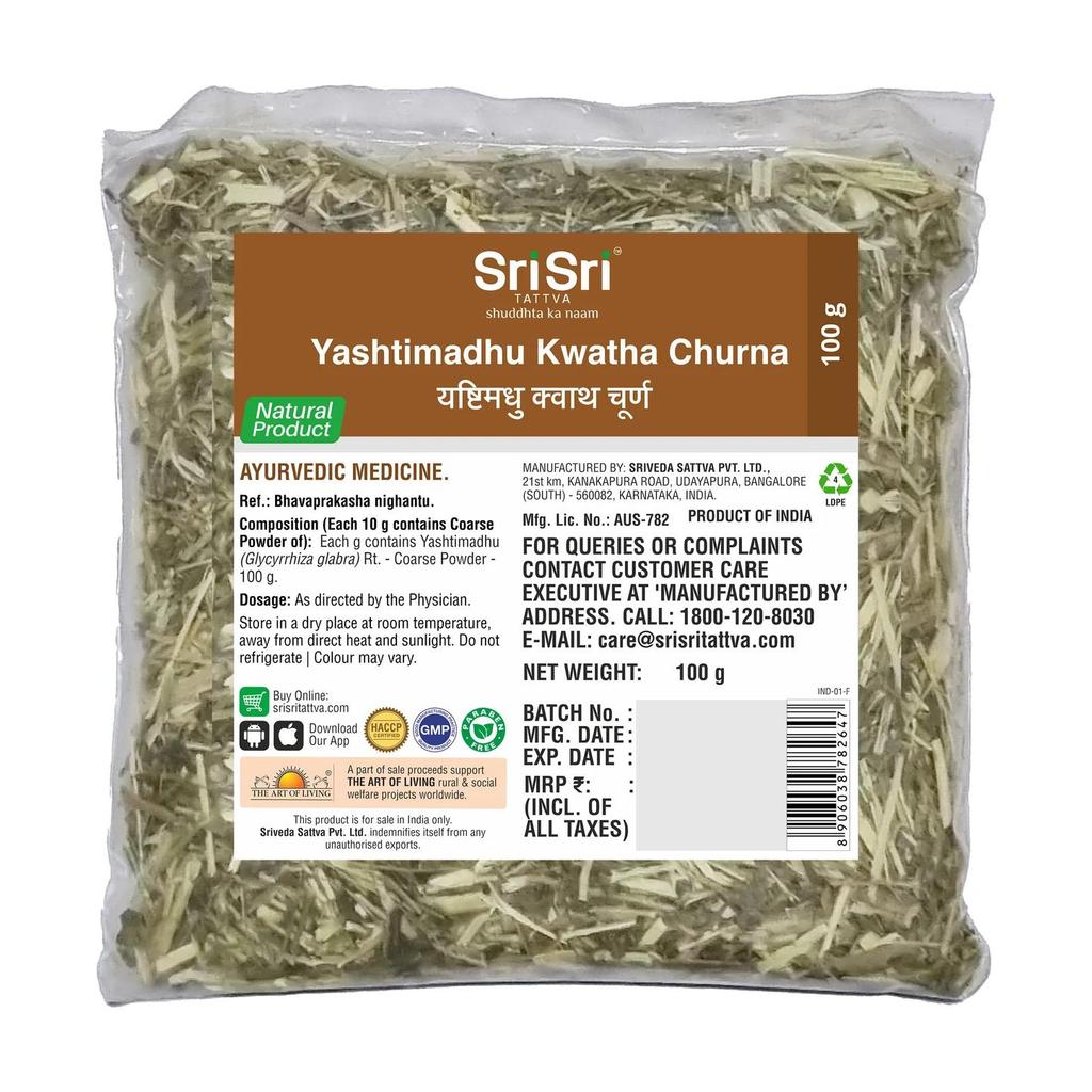 Yashtimadhu Kwatha Churna 100 g | Classical Ayurvedic Herbal Powder | Sri Sri Tattva