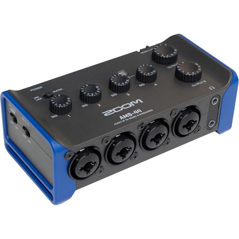 ZOOM AMS-44 Audio Interface 4IN/4 OUT [Switch Distribution Mode with 1 Switch] USB Type-C Smartph...