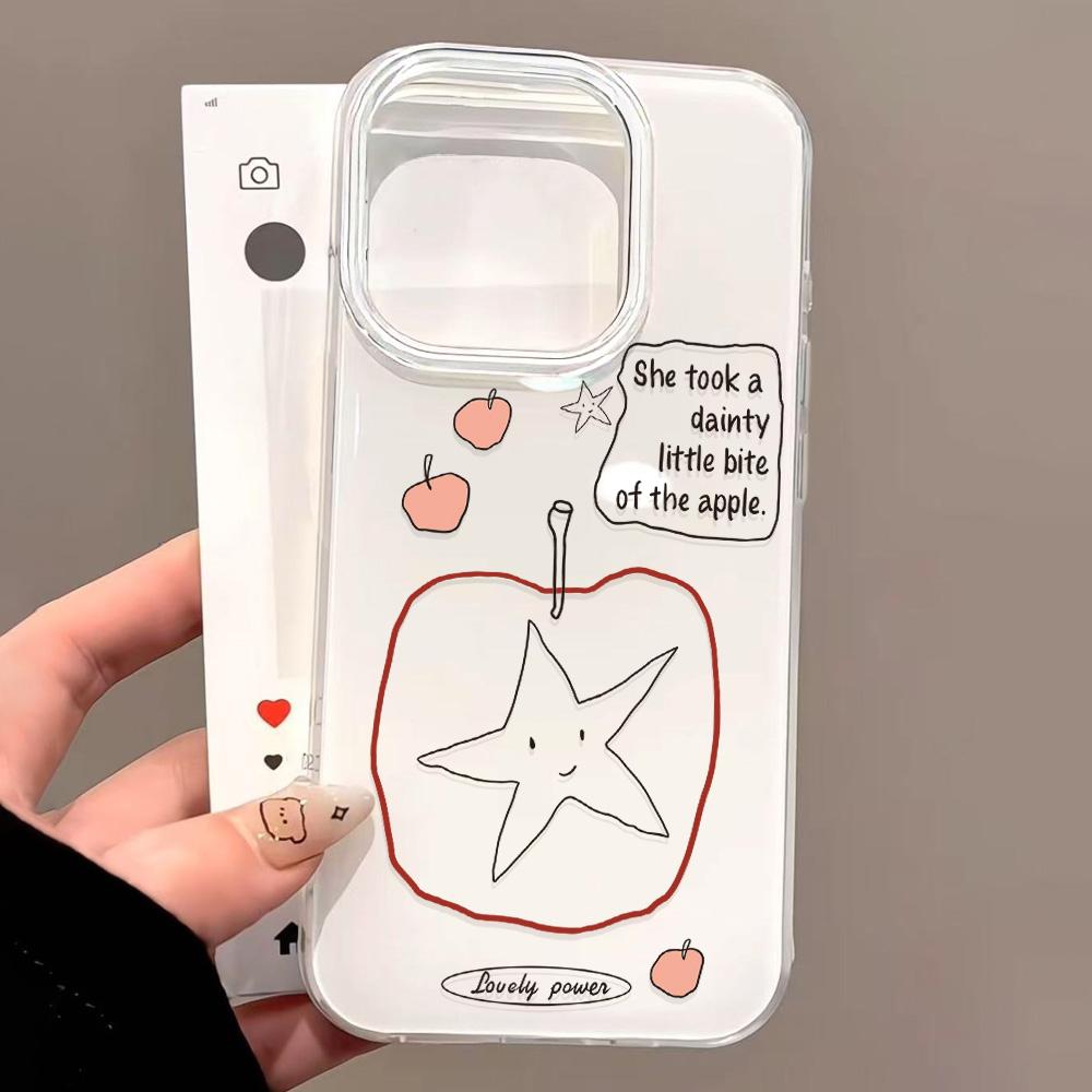 Painted Phone Case for iPhone 12 13 15 16 iPhone 16 12 13 14 15 Pro  14 15 16 Pro Max Coverage Shockproof Anti-Fingerprint Fresh Style Protective Case