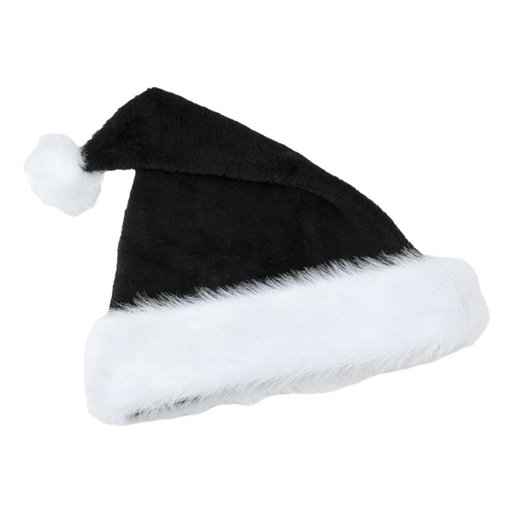Fashion Multi Color Plush Christmas Hat Plush with Pompom Fur Xmas Cap Thicken Comfortable Santa Claus Hat New Year