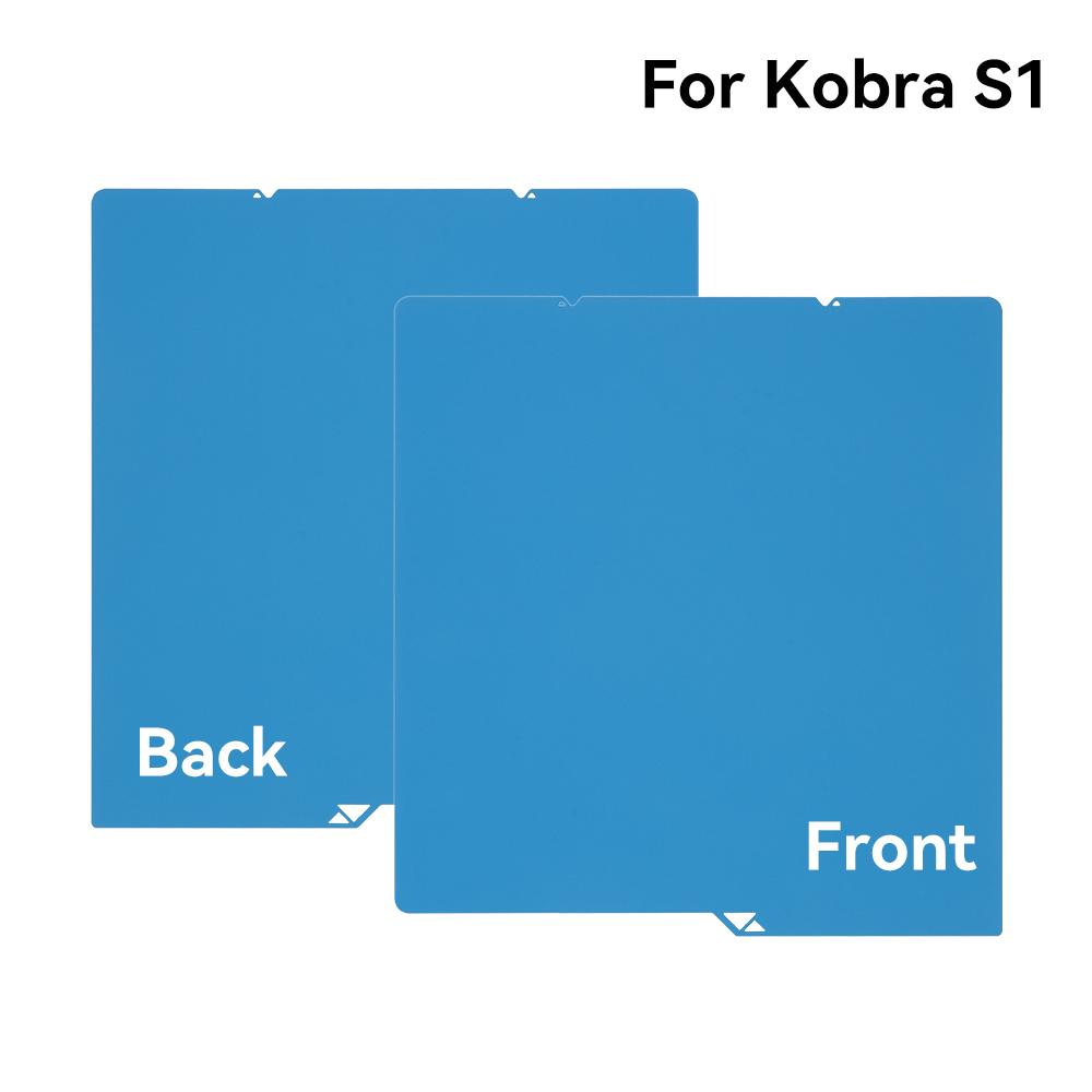 For Kobra S1 Cool Plate Build Plate Double-Sided Plate Spring Steel Sheet 266x264mm For Anycubic Kobra S1 Heat Bed 3D Printer