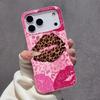 Leopard Print Lips Pattern Silicone Phone Case For iPhone 17 Pro Max 11 12 13 14 15 16 Pro 17 Air 15 Plus X XS XR Soft Cover