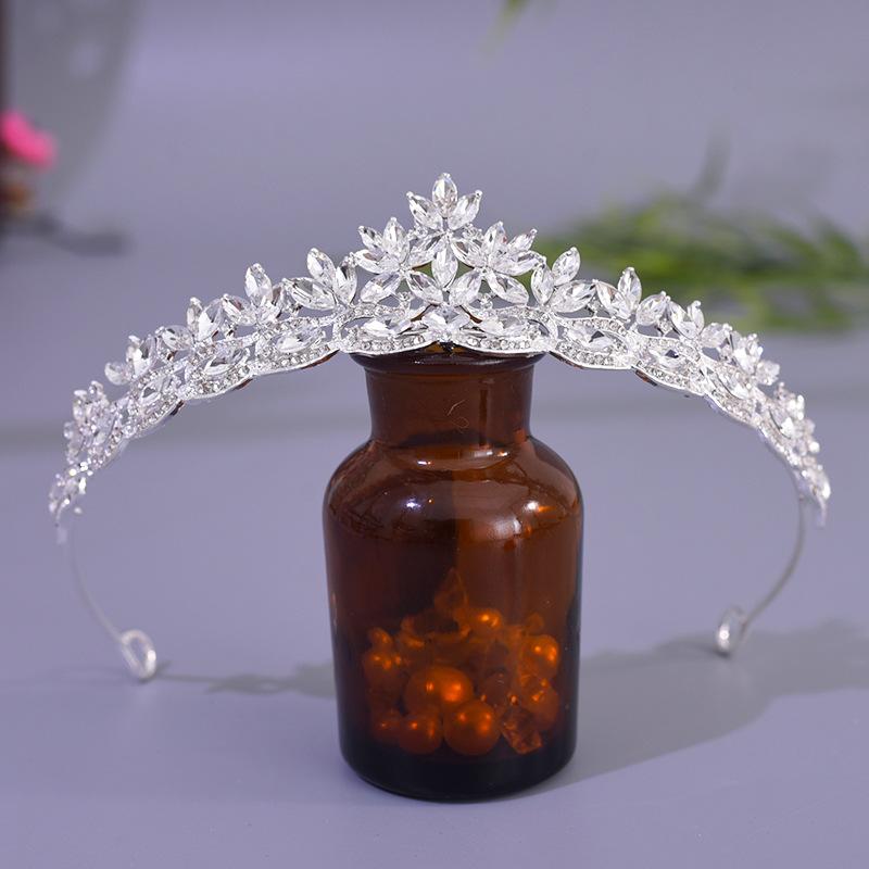 

Новая Корона Мода Ручная работа Кристальная Корона Свадебные Аксессуары Тиара Свадебная Тиара Принцесса Повязка на голову