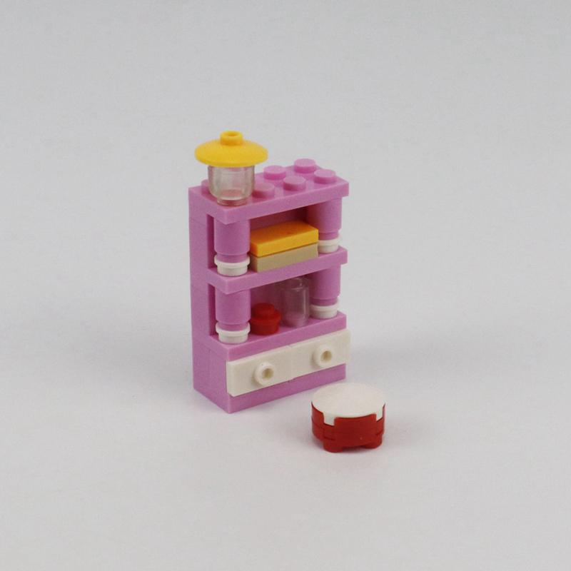 Locking City MOC Furniture Bathroom Public Toilet Building Blocks Toys for Children Assemble City Block DIY Parts Learning Gifts