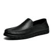 Fashion New Men's Casual Cowhide Leather Shoes Comfortable Business Dress Shoes Man Loafers Driving Shoes