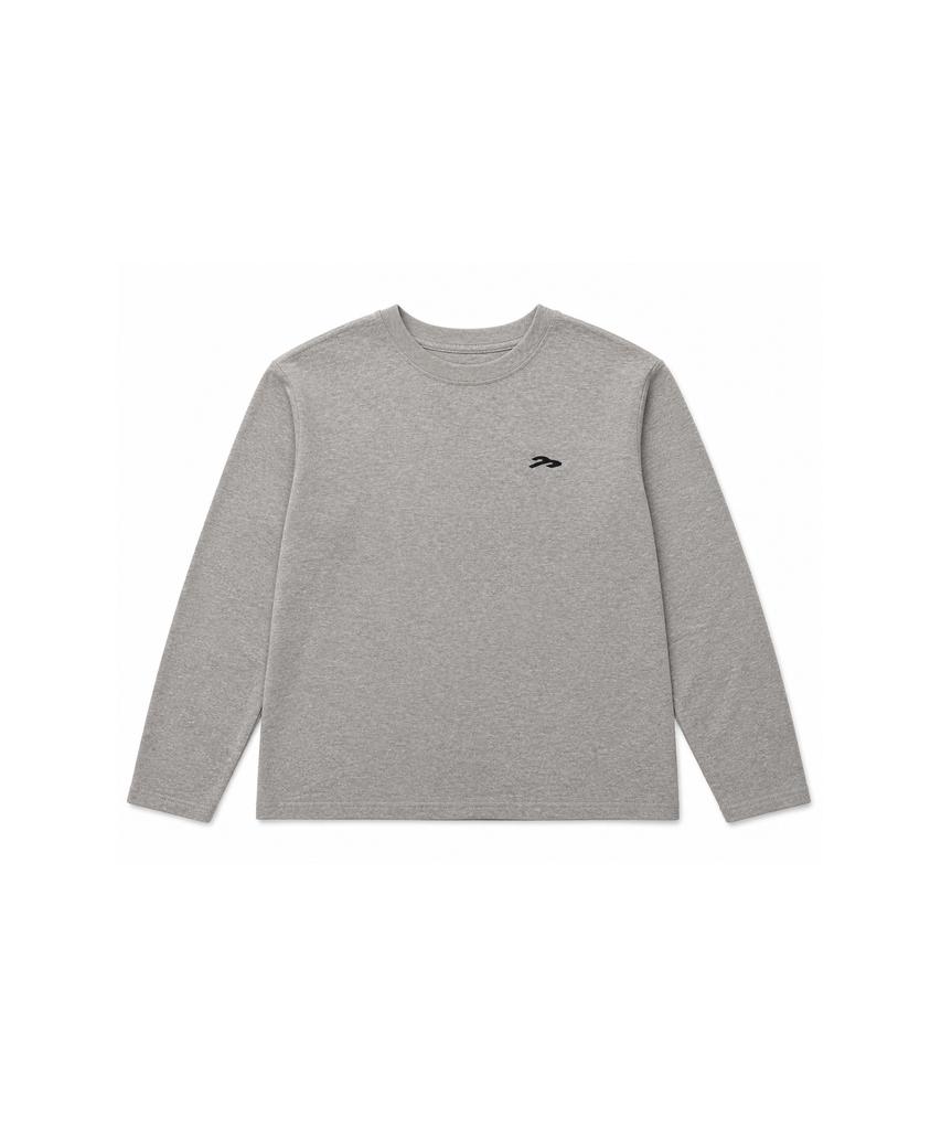 TANSANMAGNESIUM Hand Print Long Sleeve (Gray/Black)