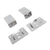 Stainless steel removable table bracket set, 2 wall brackets and 2 table brackets, support