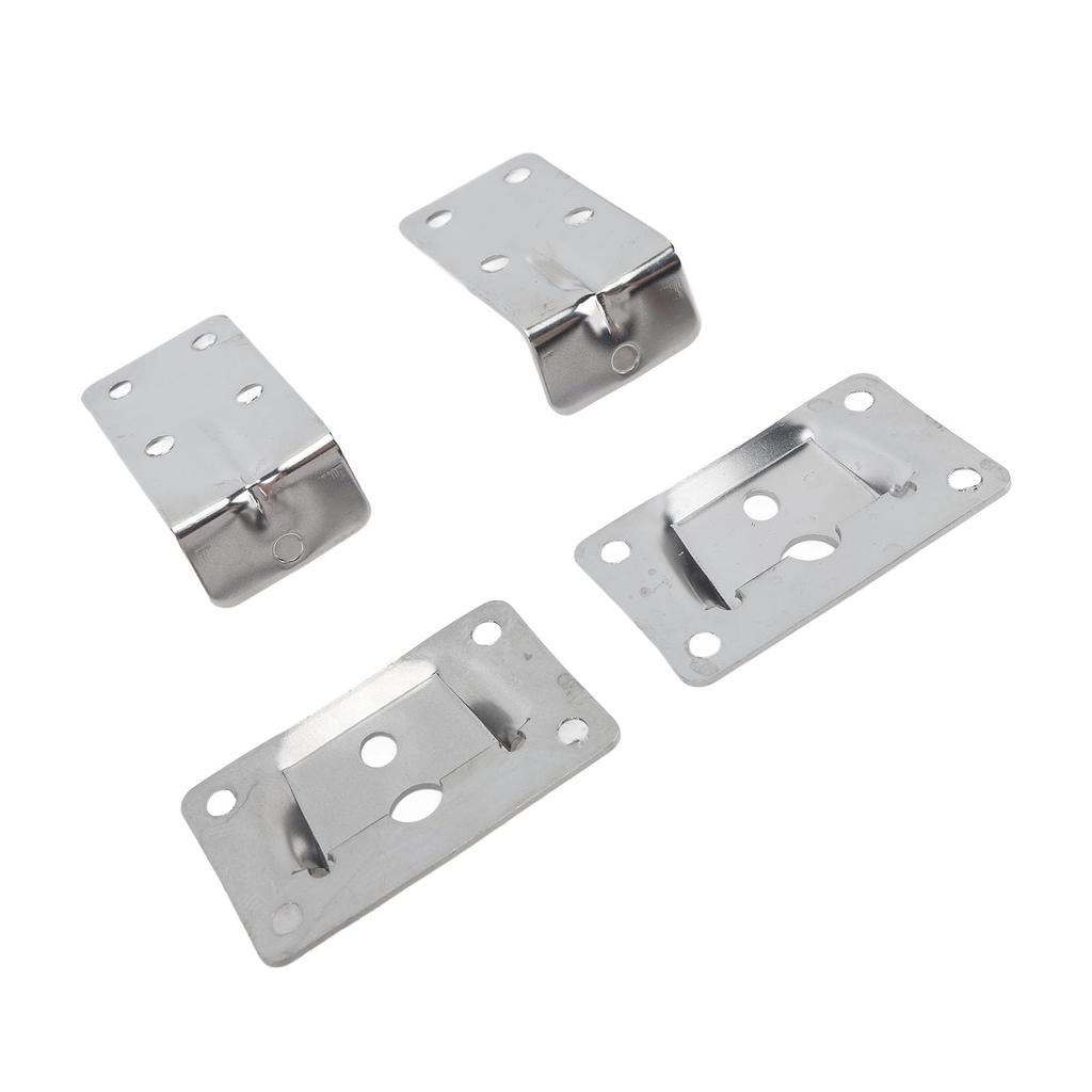 Stainless steel removable table bracket set, 2 wall brackets and 2 table brackets, support