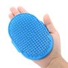 Round Silicone Pet Bathing Hair Grooming Clning   Brush Dogs Cats Comb Supplies Blue