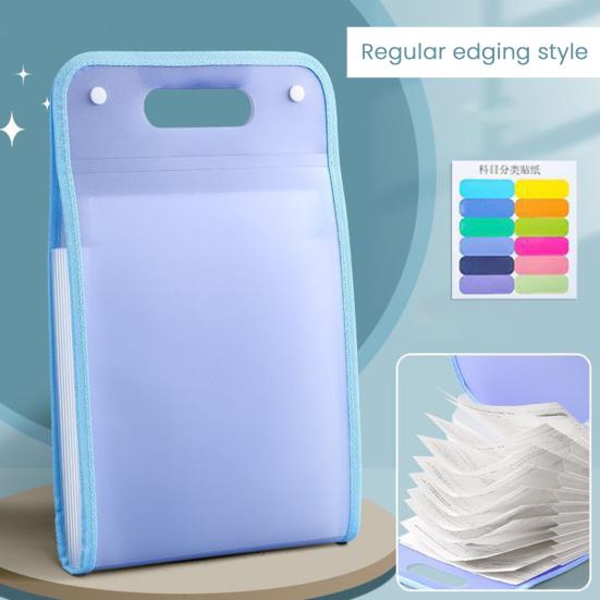 File Folder with Handle Large Capacity Portable Document Holder Waterproof