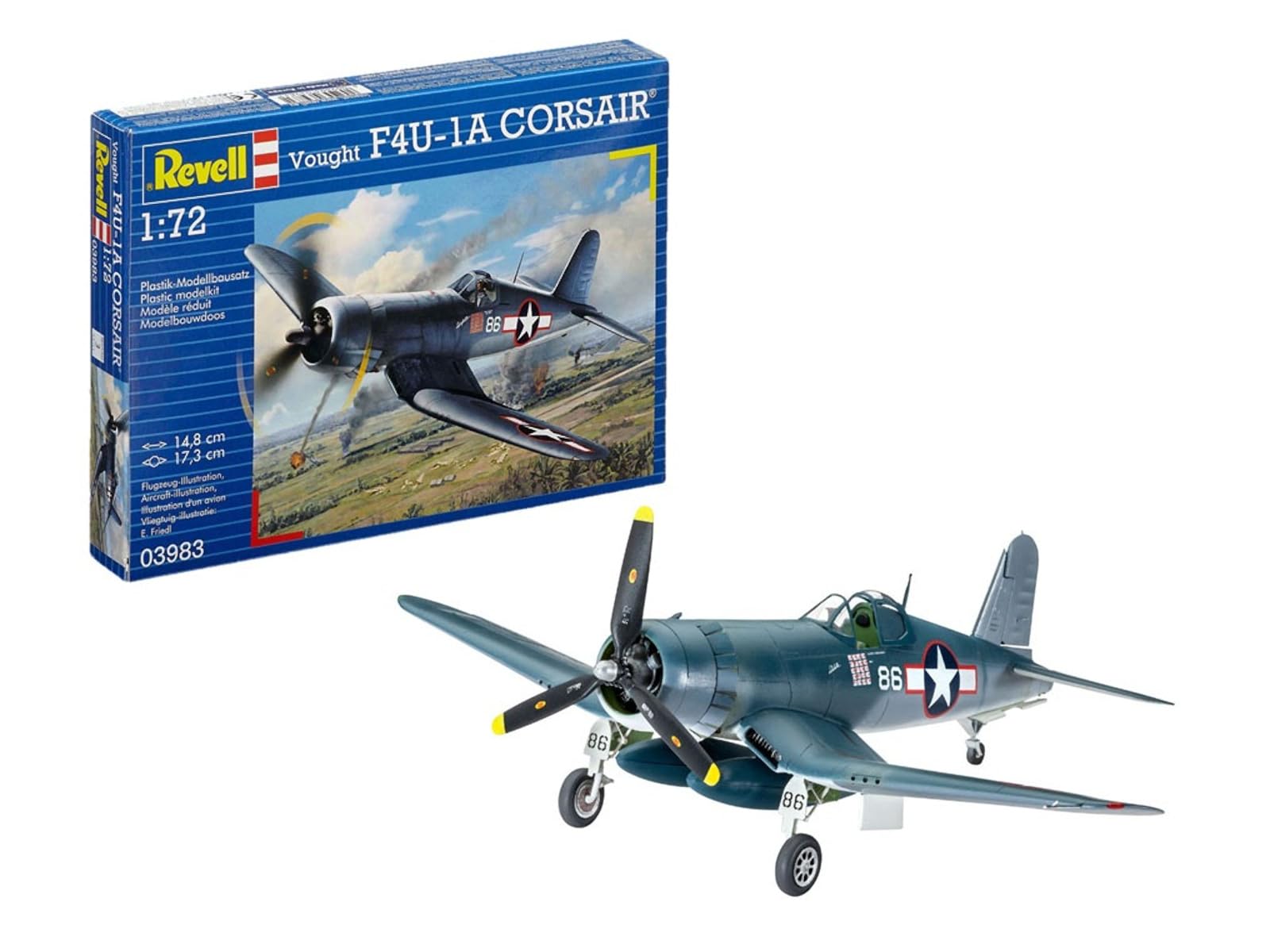 

German Revell Corsair Plastic Model (Revell) 1/72F4U-1D
