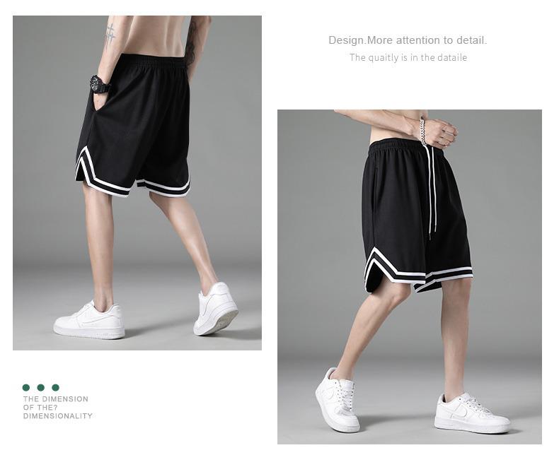 Løse hurtigtørkende basketballshorts i mesh for menn - Unisex sommer is-silke strand treningsklær