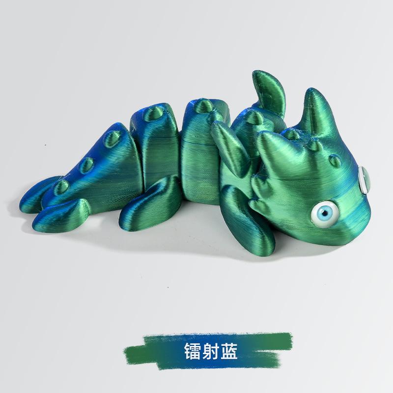10cm 3D Printed Toys Simulation Doll Fish Realistic Eyes Body Joints Movable Children Toys Gifts Home Decoration