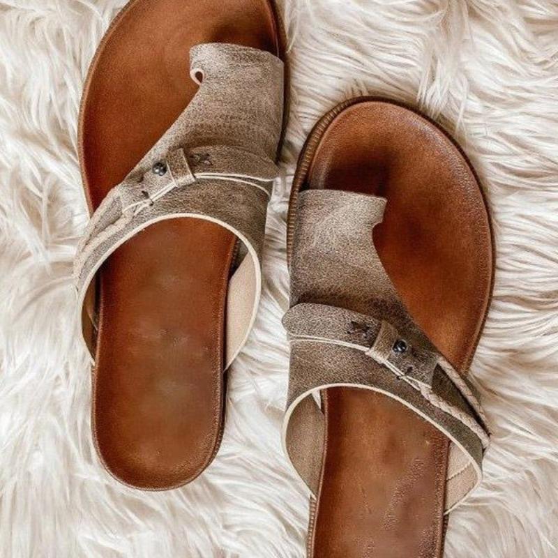 Women's Summer Flat Sandals New Birkenstock-Style Flip Flops for Beach Outdoor Wear