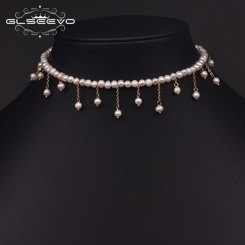 Natural Freshwater Pearl Necklace Women Versatile French Vintage Fashion Light Luxury Elegant Temperament Sweater Chain Pearl