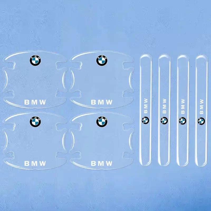 -8PCS Anti Scratch Stickers Car Door Handle Cup Protector Film For BMW E46 E52 E53 E60 E90 E91 E92 E93 F30 M3 M5 M6 X1 X3 X5 X6