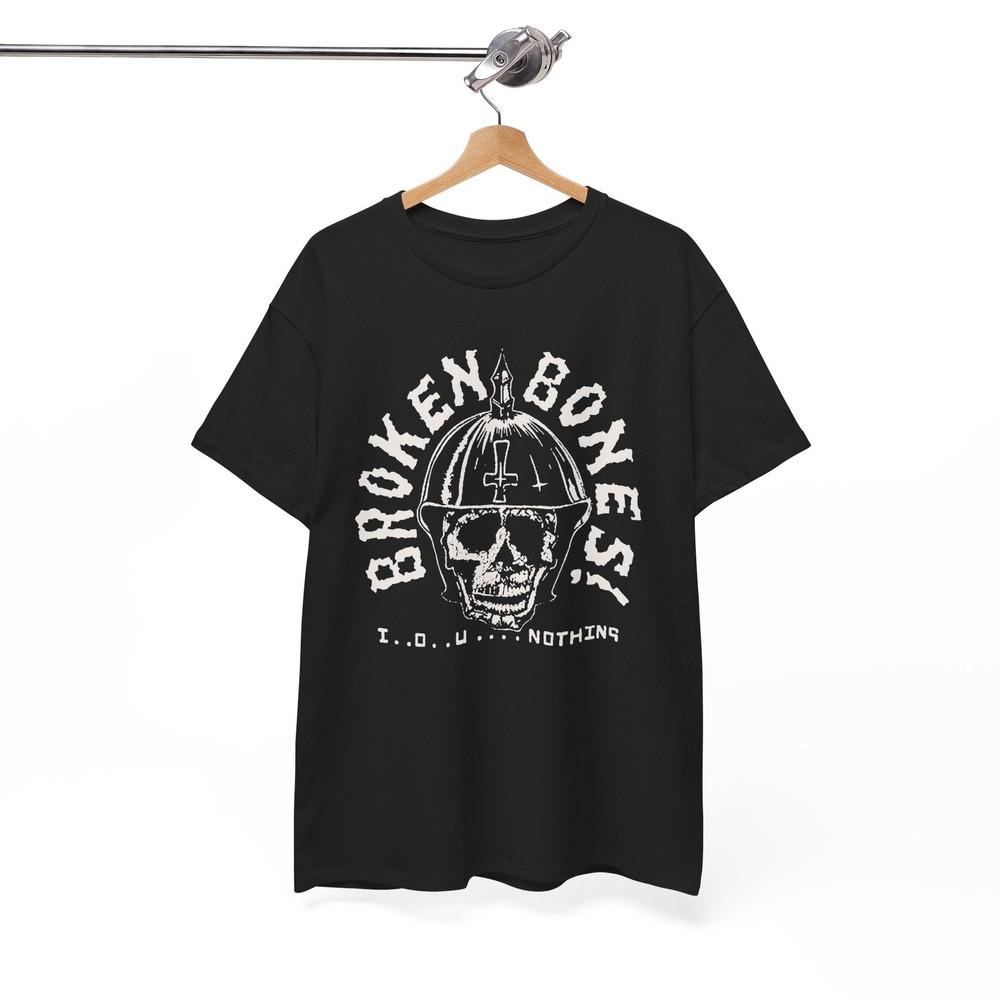 Broken Bones Tshirt IOU Nothing 1984 Music Band Rock Punk Metal Tshirt Unisex T-Shirt XXL