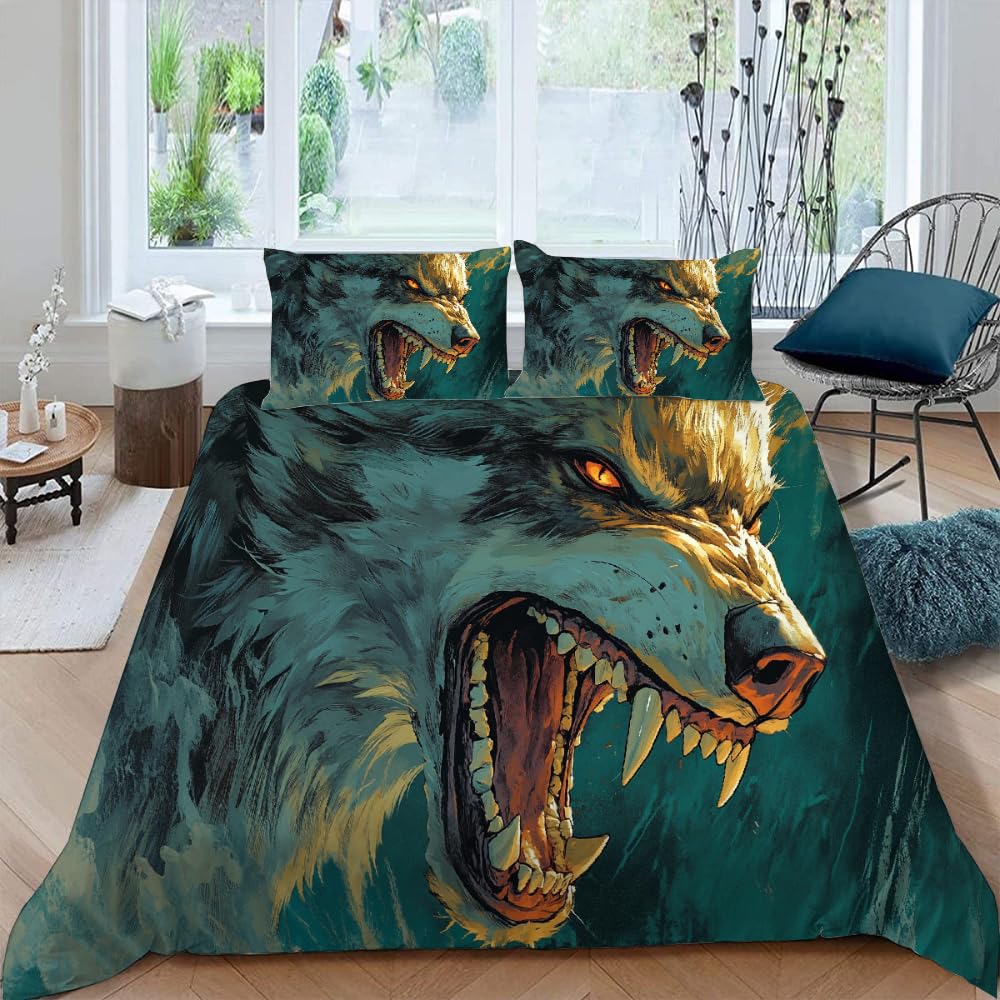 Tooth Duvet Cover Sets For Teens Queen King Lightweight Quilt Covers Animal Teeth Cartoon Teeth Bedding Sets Room Decor No Quilt