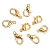 200Pcs Lobster Clasp Sturdy Zinc Alloy 0.5x0.2in Simple Multi Purpose Lobster Claw Clasps Gold