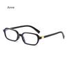 Ultra Light Anti Blue Light Eyeglasses Black Frame Female HD Presbyopia Eyewear Retro Narrow Frame Transparent Reading Glasses