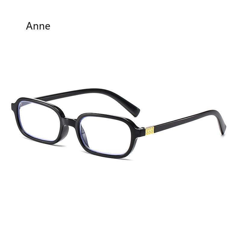Ultra Light Anti Blue Light Eyeglasses Black Frame Female HD Presbyopia Eyewear Retro Narrow Frame Transparent Reading Glasses