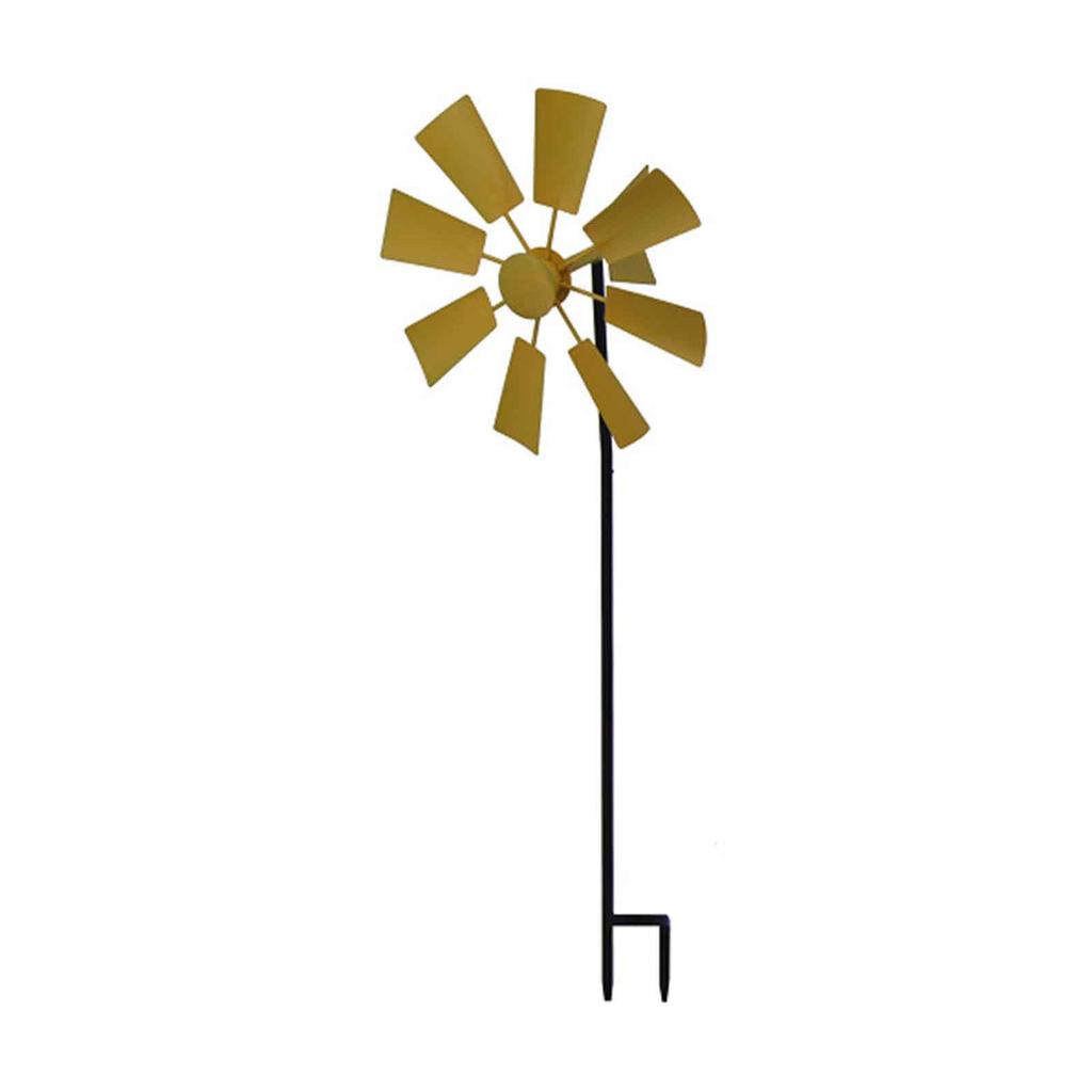 Outdoor Garden Windmill Metal Decorative Yard Stake Sculpture for Lawn Patio Park Landscape Ornament