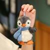Winter Skateboard Penguin Plush Toy with Hat & Scarf - Cute Christmas Skiing Pet Doll
