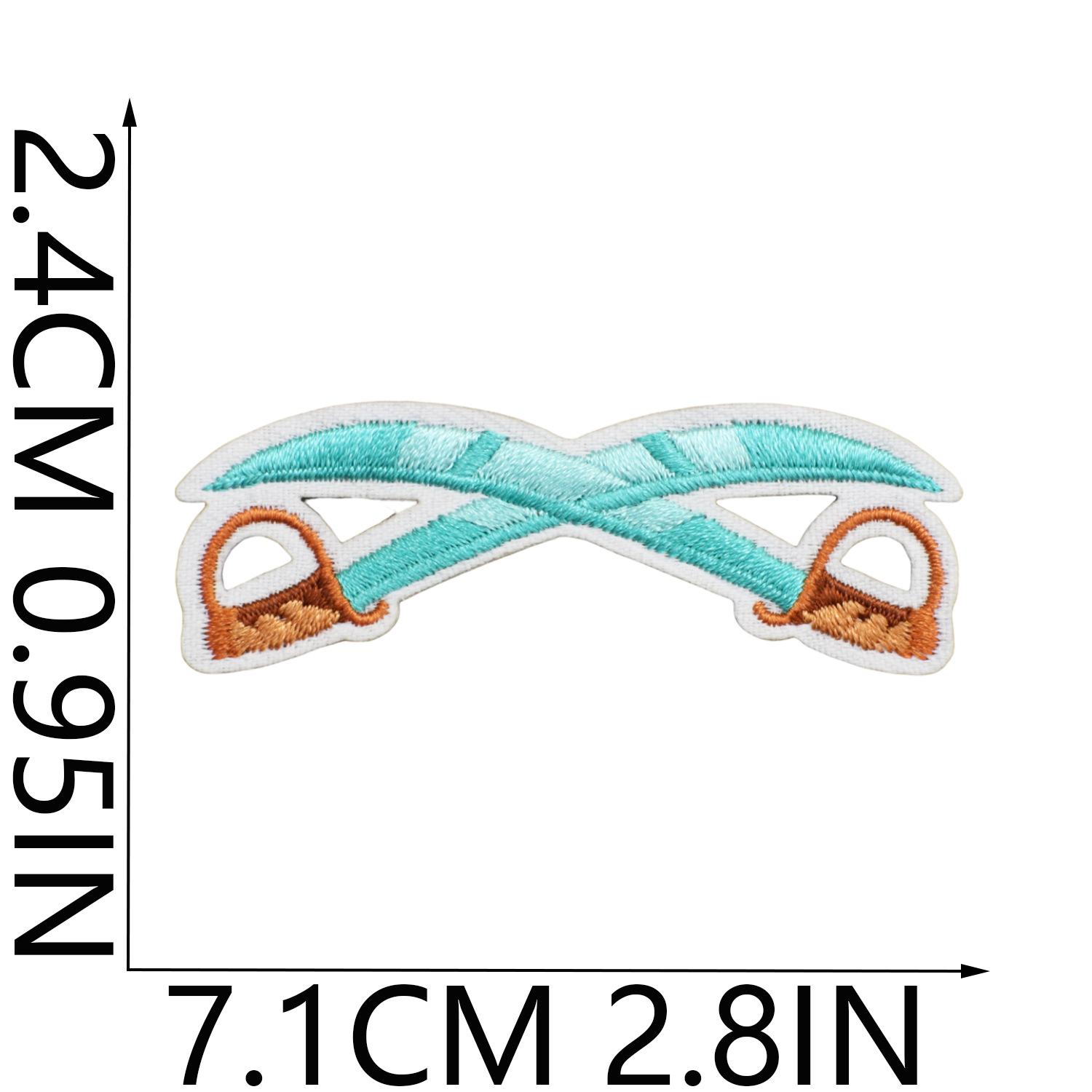 Пиратская вышивка наклейка на ткань Карта сокровищ Компьютерная вышивка этикетка Детская команда Украшение Пиратский корабль Осьминог нашивка нашивка No. 6