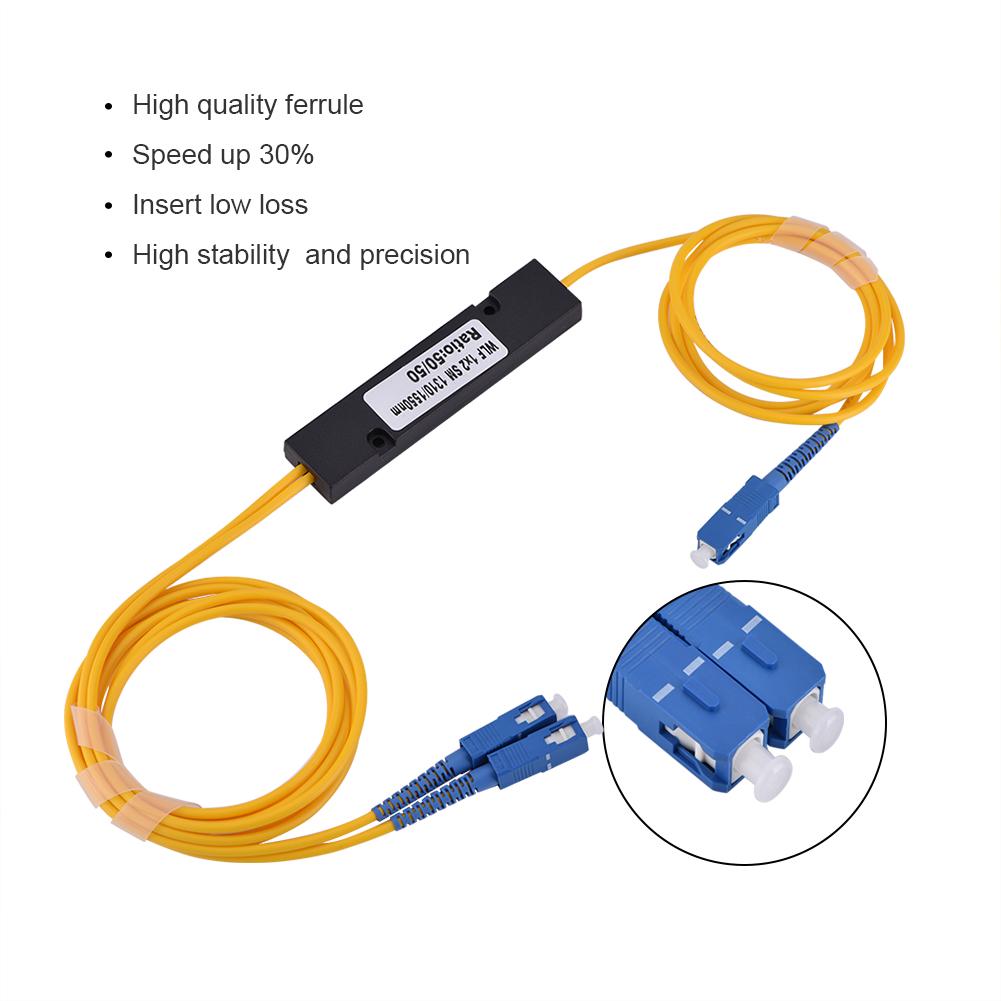 1 To 2 Singlemode SC Optical Fiber Splitter Cable with SC SC Connector