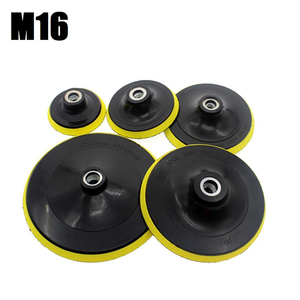 3/4/5/6/7 Inch M16 Thread Sanding Disc Flocking Self Adhesive Polishing Pads For Car Paint Care Buffing Polisher