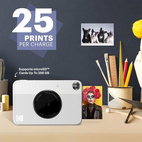 Kodak Printomatic Instant Print Camera, 2X3'', Gray