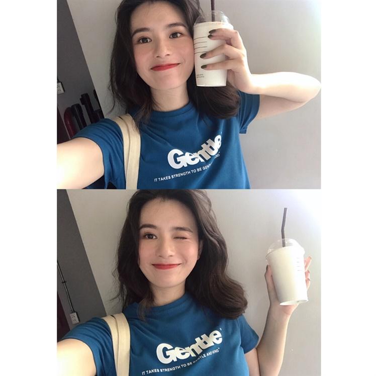 

Футболка женская передняя плечевая с короткими рукавами лето 2023 новая футболка тонкая ниша высокого класса топ