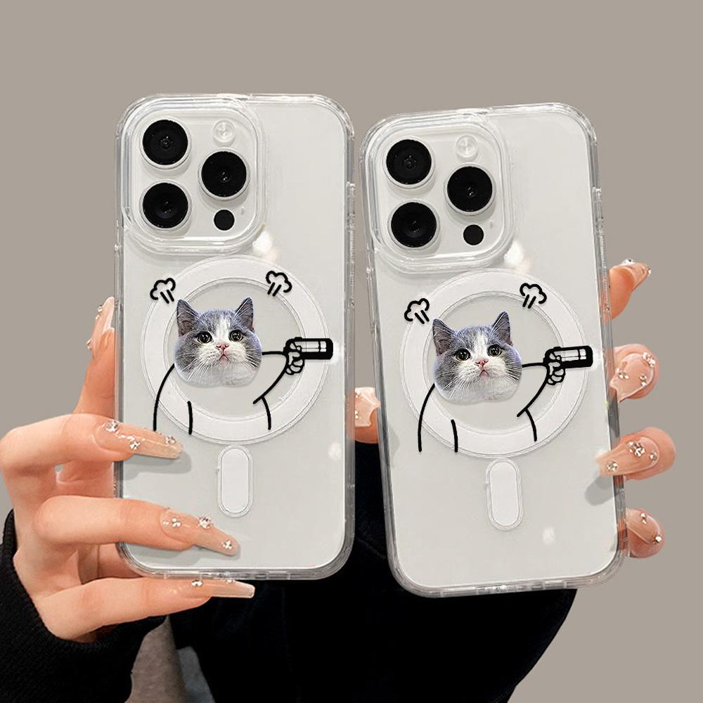 Magnetic Phone Case for iPhone 12 14 16 17 Pro 17 16 15 14 13 12 Pro Max  12 13 14 15  16 High Quality Shockproof Shell Full Protection Cute Style