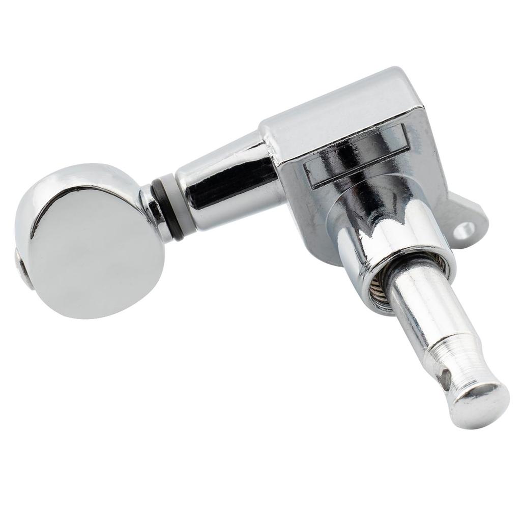 Musiclily Basic guitar tuning pegs for electric buttons 6-in-line Stratocaster/Telecaster guitars, chrome/Kidney