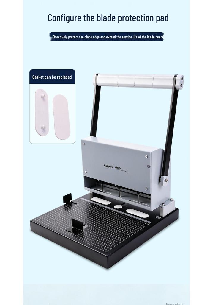 Kede You Adjustable A4/A3 Three-Hole Punch, Labor-Saving Drill Bit, Binds 300 Sheets