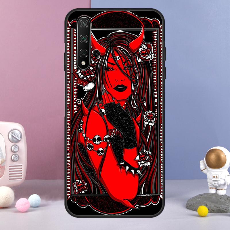 Devil Satan For Huawei Nova Y72 Y61 Y91 Y73 Y90 Y70 Y60 12s 12i 11i 8i 9 10 SE P60 P30 Pro P40 Lite Case