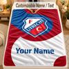 Flannel BlanketFC Utrecht Custom Name Text Personalized Soft Warm Throw Blanket Home Decor Gift