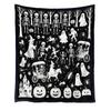 Kids Halloween Doodle Drawing with Color Markers, 130 150 Cm Large Painting Blanket for Parent-Child Creative Activity
