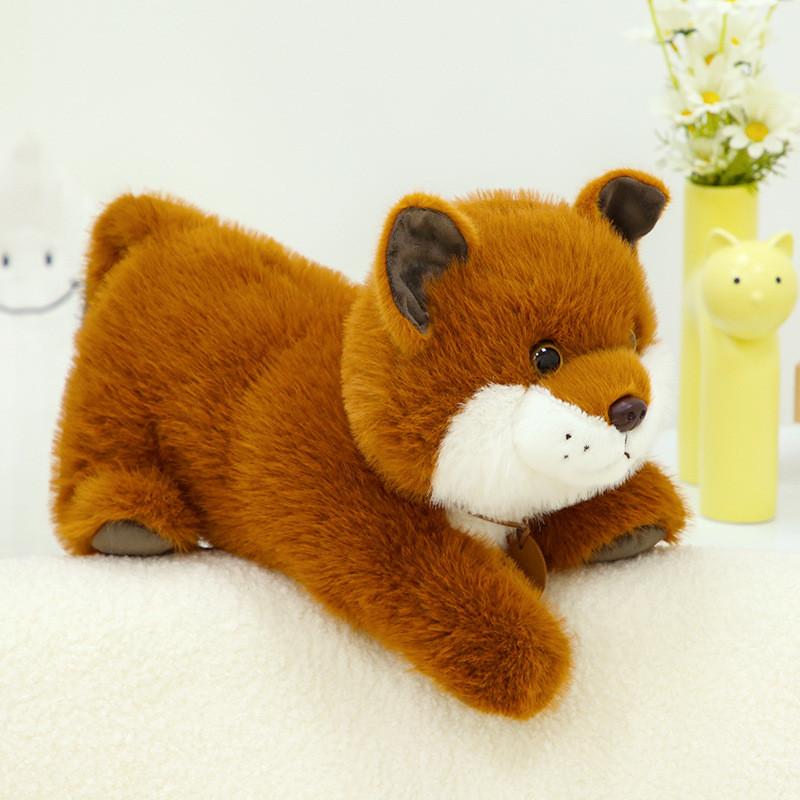Raccoon Plush Fox Toy Cartoon Animal Stuffed Doll Room Decoration Gift Kids