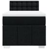 Box Spring Bed with Mattress Black 80 x 200 cm Fabric